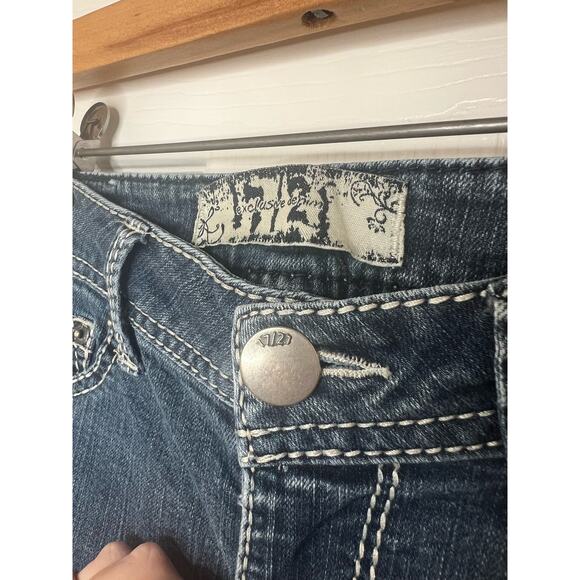 Vintage Y2K 2000s 17/21 Exclusive Denim Women's Jeans Missing Back Button Size 4 - Picture 4 of 14